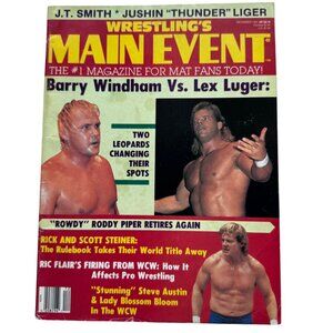 Wrestlings Main Event Magazine WWF Windham vs Luger Flair Rowdy Peters Dec 1991
